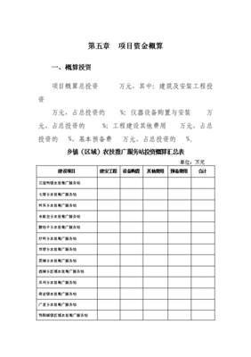 农技推广服务体系项目可行性研究报告与投资建议书